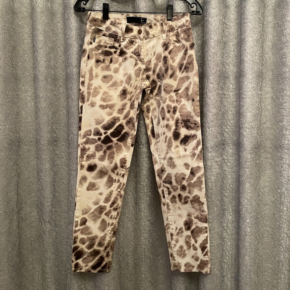 Just Cavalli Animal Print stretchy JEANS